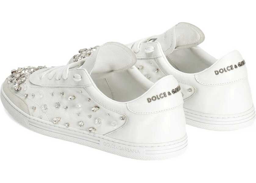 Sneakers Dolce & Gabbana Sneakers Embellished With Rhinestones WHITE Femei (BM 19131800) 3