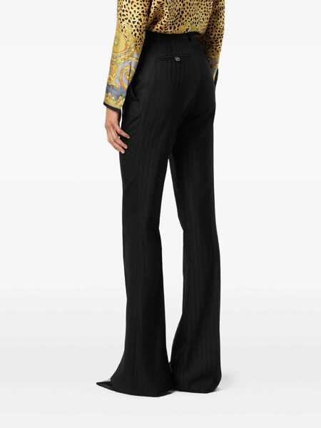 Pantaloni casual Versace Versace Trousers Black Femei (BM 19131900) 4