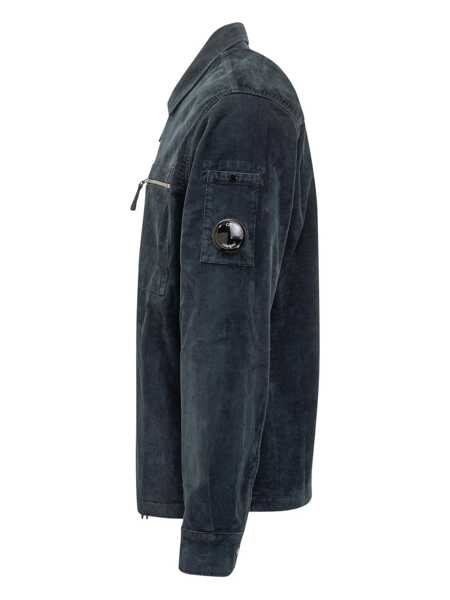 Camasi C.P. Company C.P. Company C.P. Company Blue Corduroy Jacket With Zipper BLUE Barbati (BM 19132251) 3