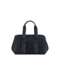 Genti de mana Michael Kors Dama - Genti de mana Michael Kors Michael Kors Michael Kors Sm Ew Satchel Bag In Suede Black Femei (BM 19133085) - B-mall.ro