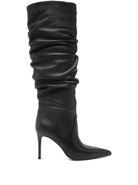Bocanci Michael Kors Michael Kors Michael Kors Boots Dawn Heeled In Black Leather Black Femei (BM 19133223) 1