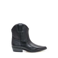 Bocanci Michael Kors Michael Kors Noemie Bootie In Black Leather Femei
