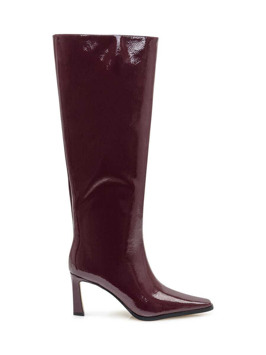 Bocanci Michael Kors Michael Kors Michael Kors Darrah Heeled Boot In Patent Leather RED Femei (BM 19133229) 1