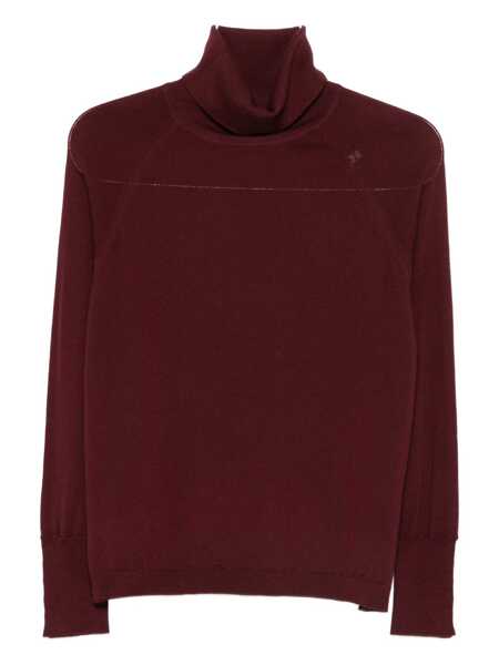 Pulovere Alpha Studio Alpha Studio Burgundy Turtleneck Sweater Red Femei (BM 19136517) 1