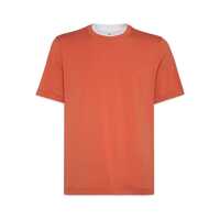 Tricouri Brunello Cucinelli Double Layer T-Shirt Barbati