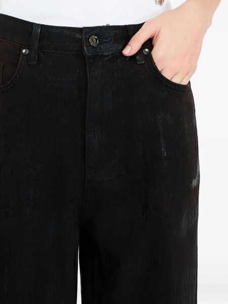 Blugi Liu Jo Liu Jo With Black Waxed Detail Black Femei (BM 19137756) 5