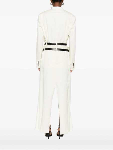 Paltoane DSQUARED2 DSQUARED2 Belted Double-Breasted Coat WHITE Femei (BM 19138368) 4
