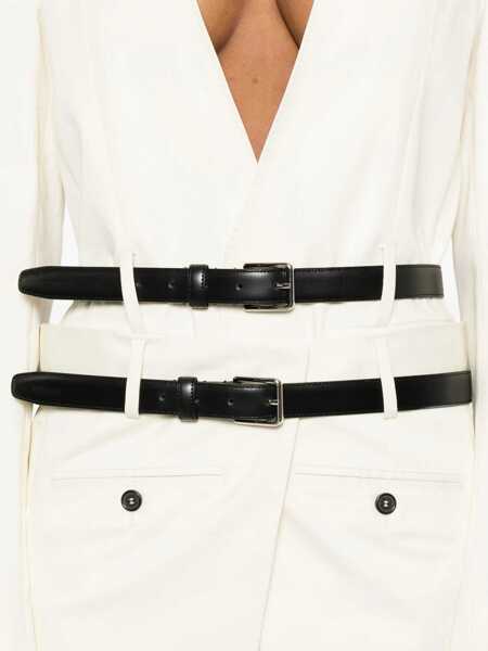 Paltoane DSQUARED2 DSQUARED2 Belted Double-Breasted Coat WHITE Femei (BM 19138368) 5