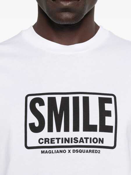 Topuri DSQUARED2 DSQUARED2 T-Shirts And Polos WHITE Barbati (BM 19138398) 5