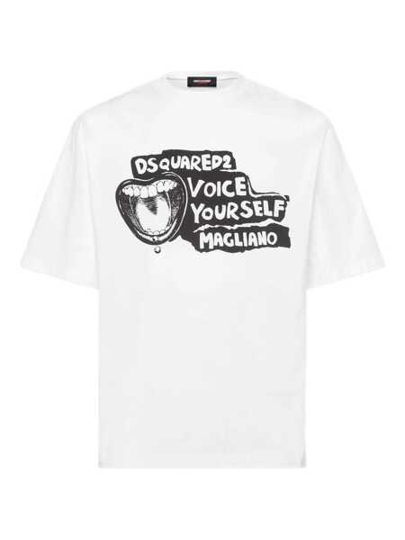 Topuri DSQUARED2 DSQUARED2 T-Shirts And Polos WHITE Barbati (BM 19138401) 1