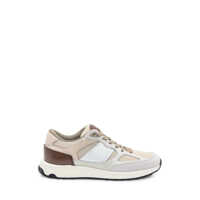 Sneakers Tod'S Tod S Leather And Fabric Sneakers Beige Barbati