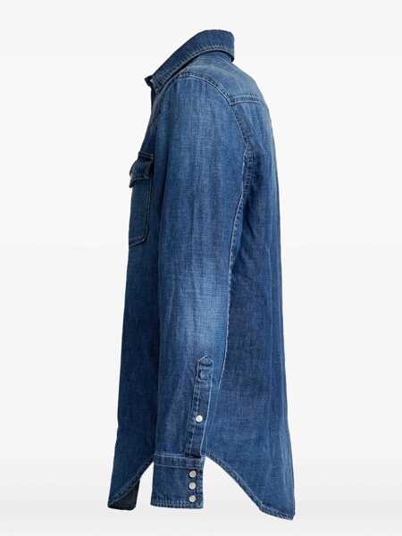 Camasi casual Dondup SHIRT Blue Barbati (BM 19139247) 2