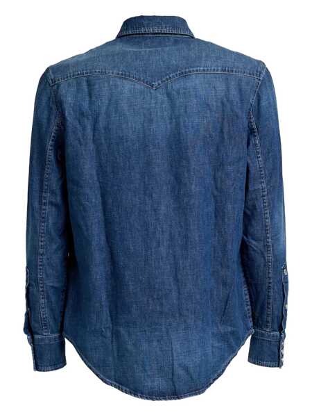 Camasi casual Dondup SHIRT Blue Barbati (BM 19139247) 3