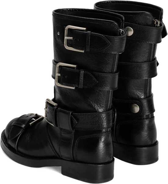 Bocanci casual Dolce & Gabbana Buckled leather Boots NERO Femei (BM 19139519) 3