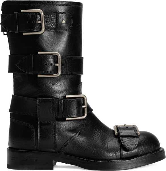 Bocanci casual Dolce & Gabbana Buckled leather Boots NERO Femei (BM 19139519) 1