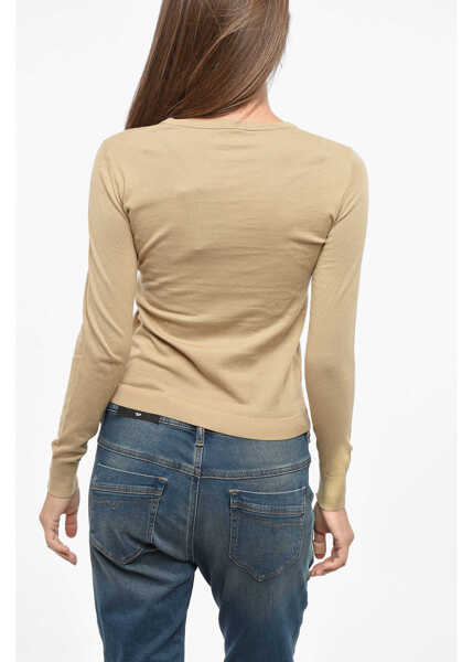 Pulovere Diesel Lightweight Cotton M-Arianne-New Crew-Neck Sweater Beige Femei (BM 19139867) 2