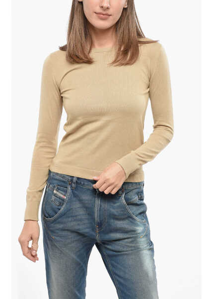 Pulovere Diesel Lightweight Cotton M-Arianne-New Crew-Neck Sweater Beige Femei (BM 19139867) 1