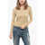 Diesel Lightweight Cotton M-Arianne-New Crew-Neck Sweater Beige