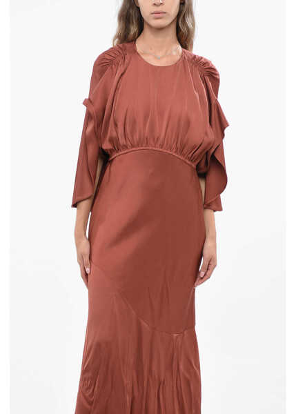 Rochii lungi ZIMMERMANN Open Back Flared Eden Dress Orange Femei (BM 19139885) 4