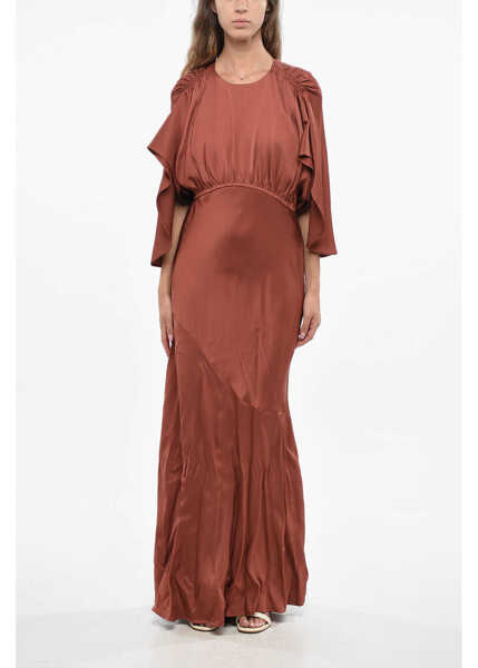 Rochii lungi ZIMMERMANN Open Back Flared Eden Dress Orange Femei (BM 19139885) 1