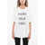 Moschino Couture! Embossed Embroidery Two-Tone Oversized T-Shirt Black & White