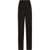 Dolce & Gabbana High-Waist Virgin Wool Blend Single Pleated Pants Black