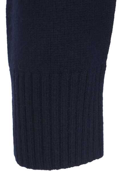 Tricouri Polo Rue de Tokyo Knit sweater with polo collar Blue Barbati (BM 19140059) 5