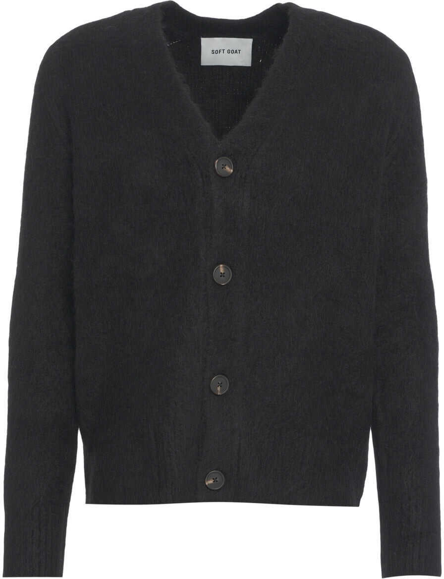 Cardigane Soft Goat Alpaca cardigan Black Barbati (BM 19140098) 2