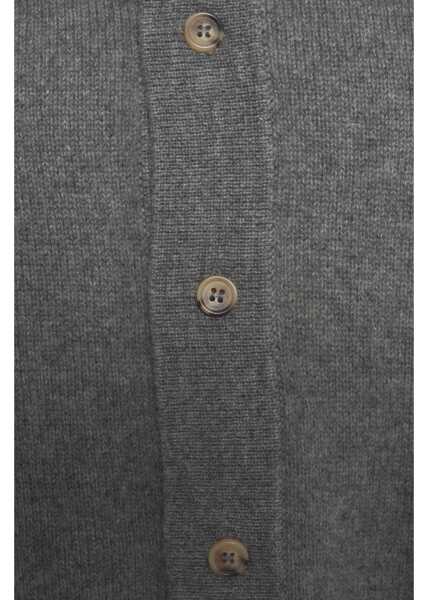 Cardigane Soft Goat Cashmere cardigan Grey Barbati (BM 19140119) 5
