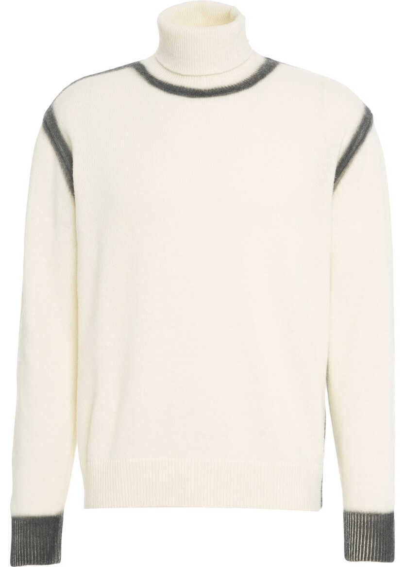 Pulovere Atomofactory Wool blend turtleneck sweater White Barbati (BM 19140128) 2