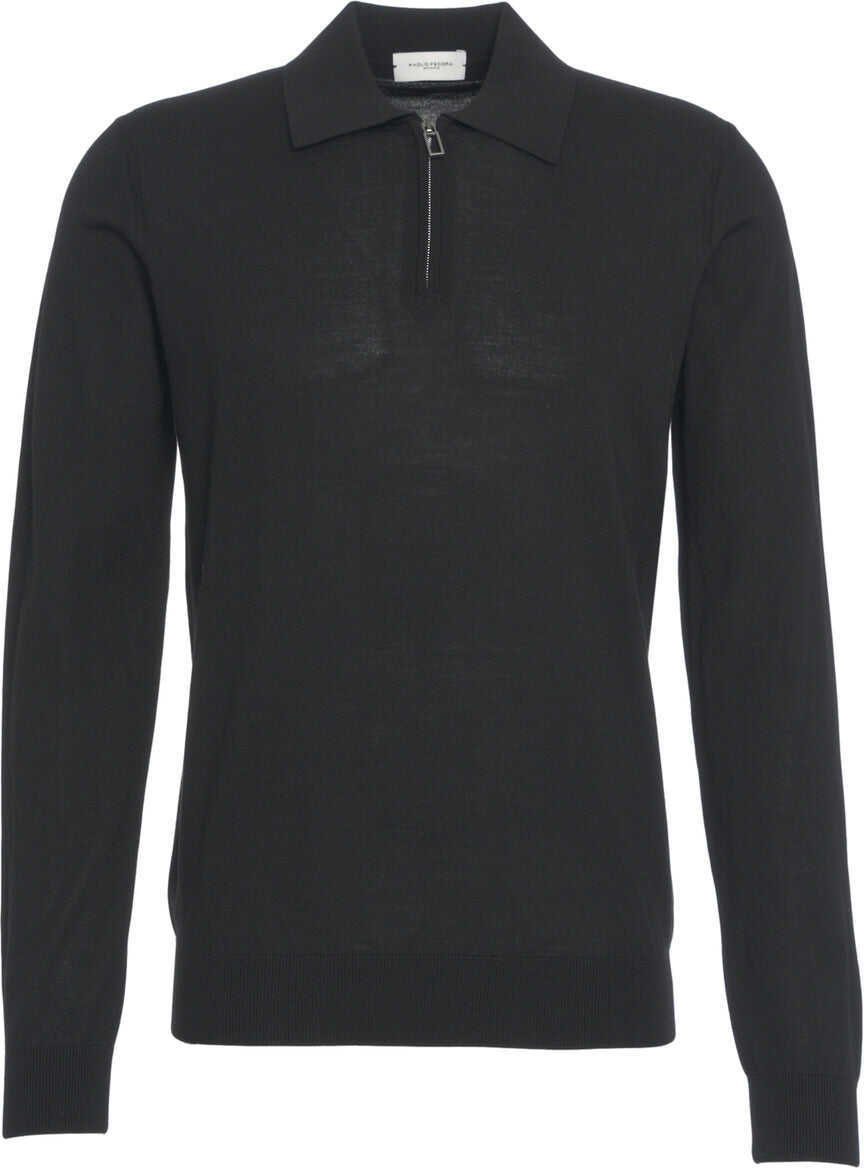 Pulovere Paolo Pecora T-neck sweater Black Barbati (BM 19140134) 2