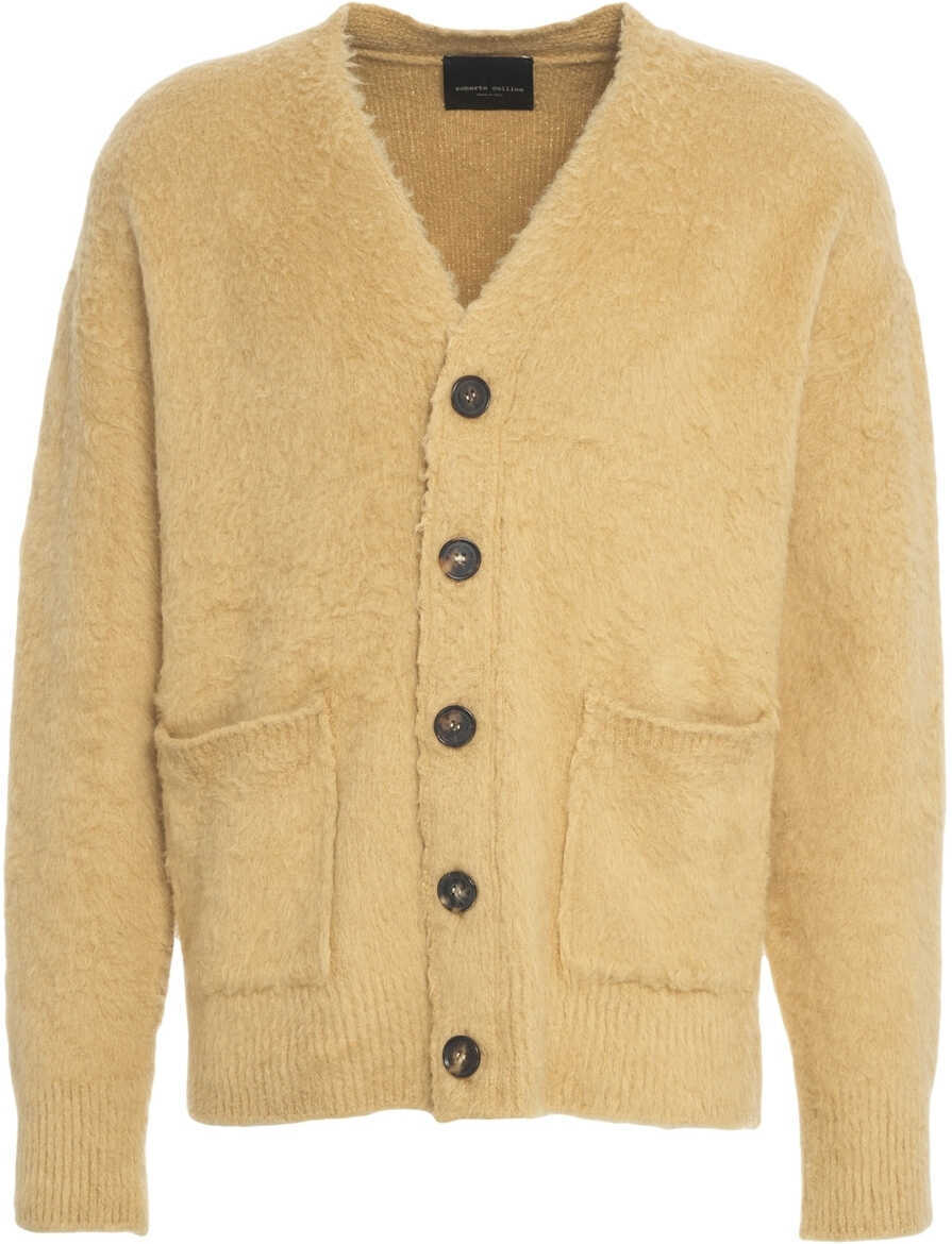 Cardigane Roberto Collina Teddy cardigan Beige Barbati (BM 19140149) 1