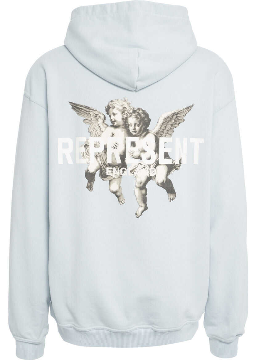 Bluze de trening REPRESENT Hoodie with print Blue Barbati (BM 19140161) 4
