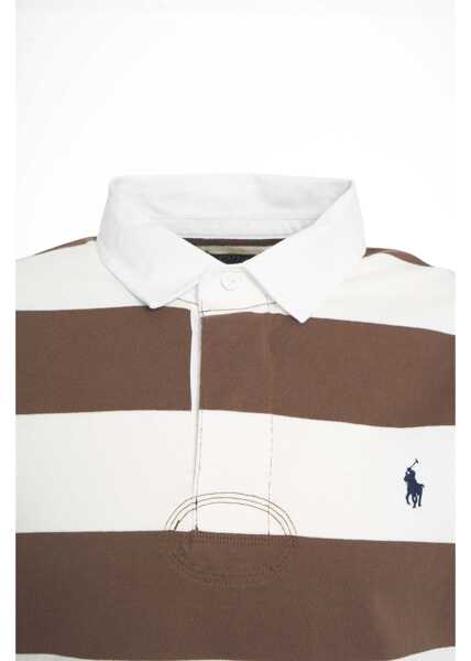 Tricouri Polo Ralph Lauren Striped polo shirt Brown Barbati (BM 19140164) 5