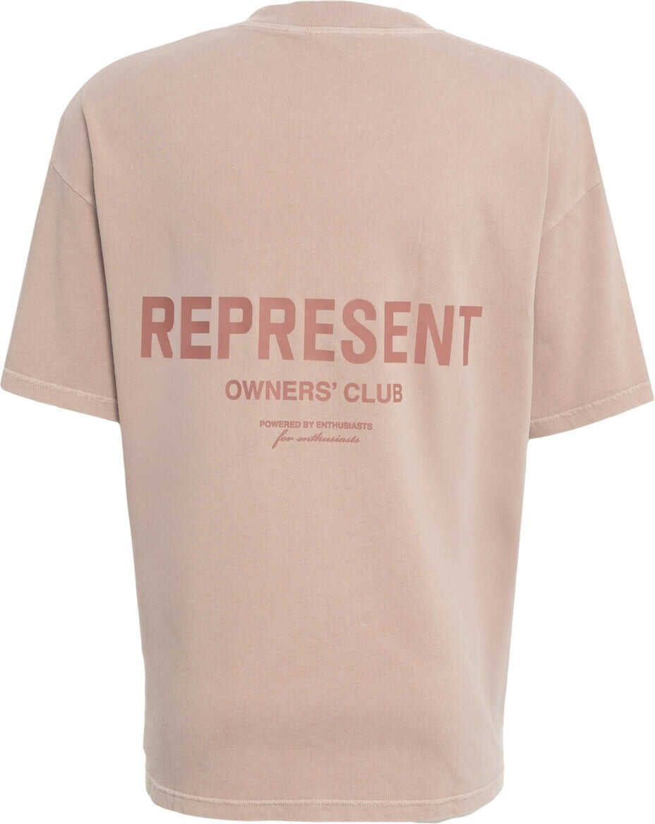 Tricouri REPRESENT T-shirt with logo Beige Barbati (BM 19140173) 3