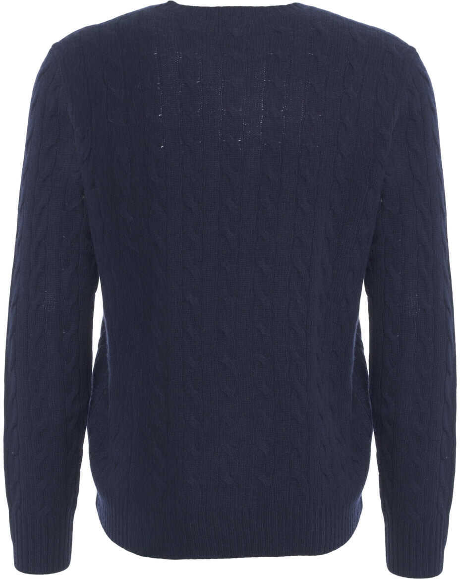 Pulovere Ralph Lauren Sweater with logo embroidery Blue Barbati (BM 19140176) 3