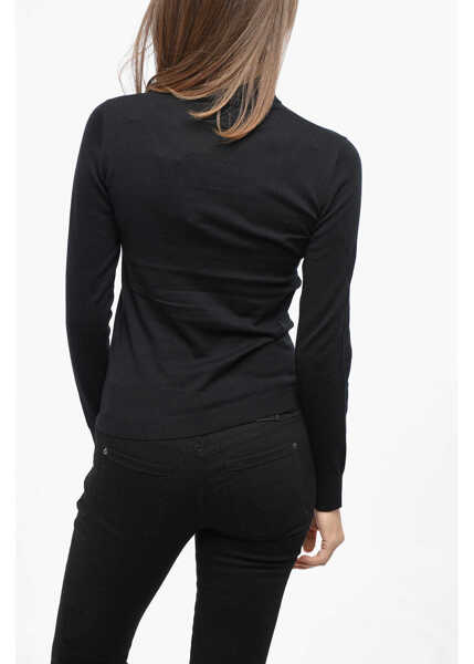 Pulovere Diesel Cotton M-Aribelle-New Turtleneck Sweater Black Femei (BM 19140290) 2