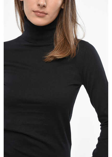 Pulovere Diesel Cotton M-Aribelle-New Turtleneck Sweater Black Femei (BM 19140290) 3