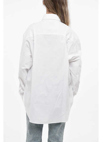 Camasi casual THE ANDAMANE Oversized Cotton Poplin Georgiana Shirt White Femei (BM 19140317) 2