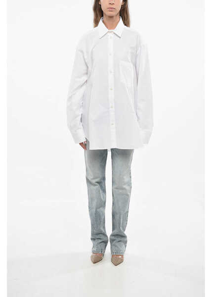 Camasi casual THE ANDAMANE Oversized Cotton Poplin Georgiana Shirt White Femei (BM 19140317) 4