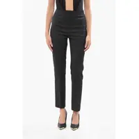 Pantaloni office Cotton Blend Cigarette Pants Femei