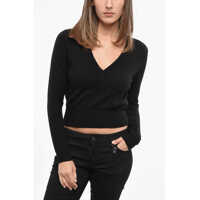Pulovere Wool Paggiu Sweater With V-Neck Femei