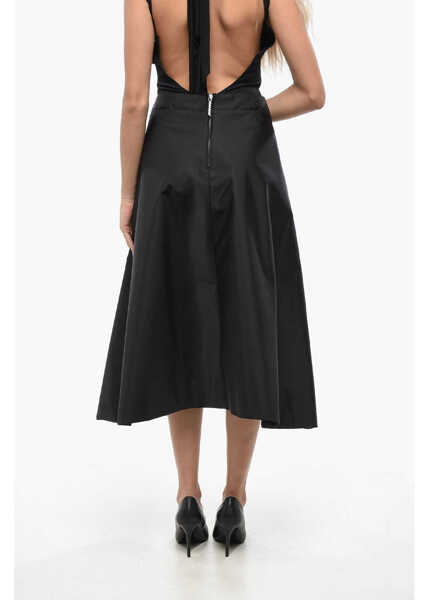 Fuste lungi Marni Solid Color A-Line Skirt Black Femei (BM 19140488) 4