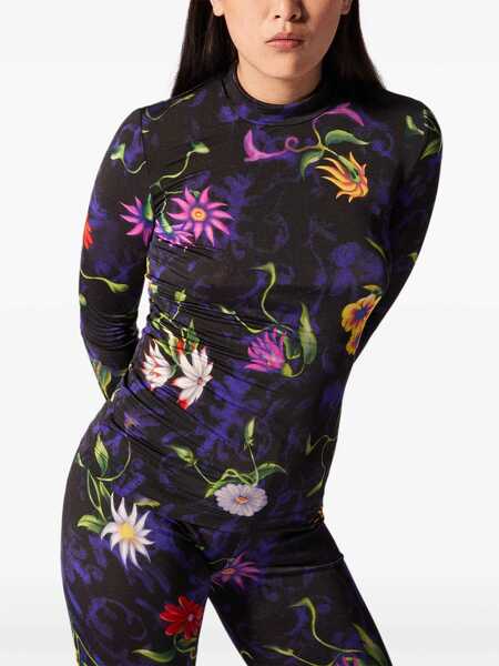 Bluze MACCAPANI Floral Motif The Genie Top Multicolor Femei (BM 19140491) 4