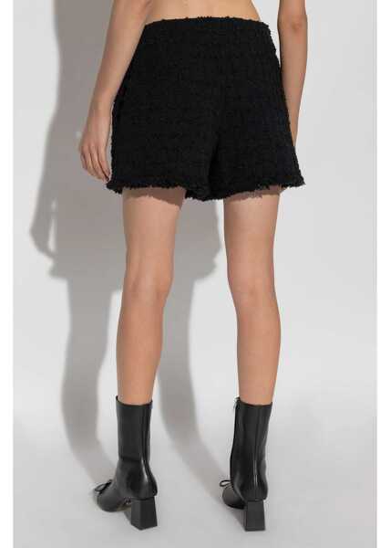 Pantaloni scurti Versace Boucle Shorts With Double Pockets And Logo-Buttons Black Femei (BM 19140536) 4