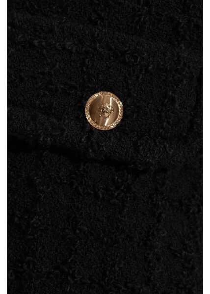 Pantaloni scurti Versace Boucle Shorts With Double Pockets And Logo-Buttons Black Femei (BM 19140536) 5