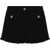 Versace Boucle' Shorts With Double Pockets And Logo-Buttons Black