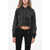 Diesel Glittered Effect F-Reggy Cropped Hoodie Black