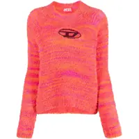 Pulovere Two-Tone M-Kyra Fluffy Sweater With Logo Plaque Femei