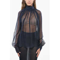 Bluze Sil Sheer Blouse Femei